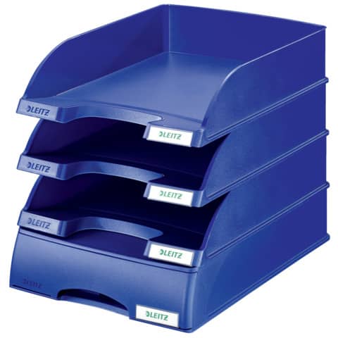 Vaschetta portacorrispondenza Leitz PLUS STANDARD in polistirene A4 blu 52270235